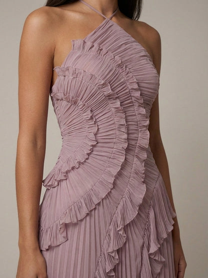 Sukienka Maxi Valessia z Falbanami