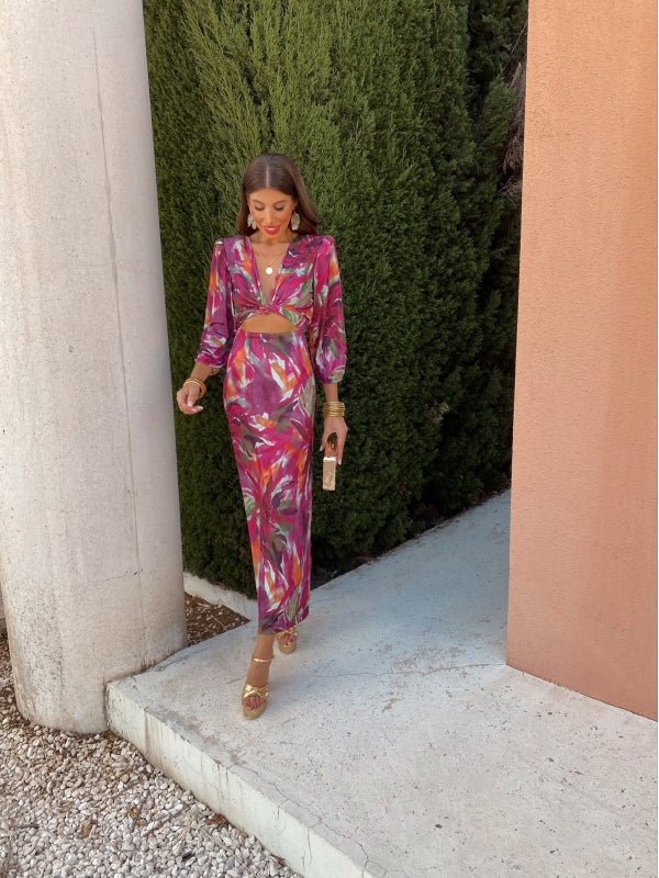 Danika | Elegancka sukienka z wycięciem