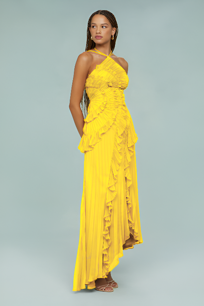 Sukienka Maxi Valessia z Falbanami