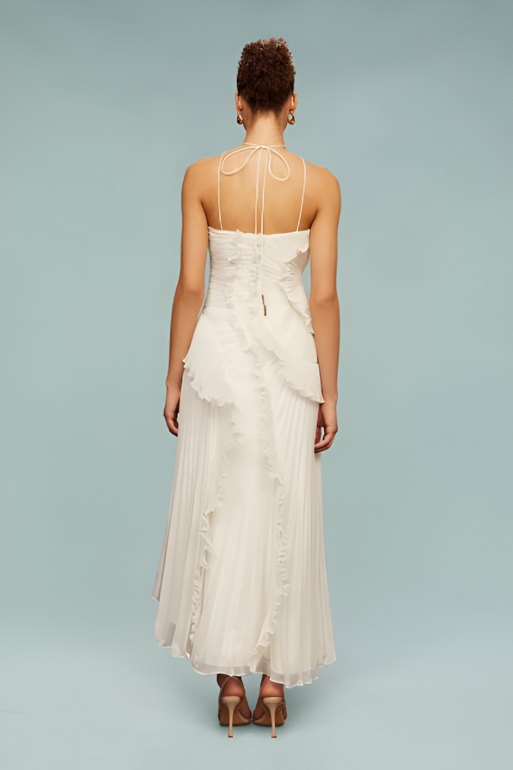 Sukienka Maxi Valessia z Falbanami