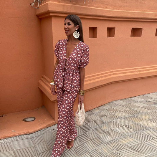 Milani | Zestaw casualowy z nadrukiem