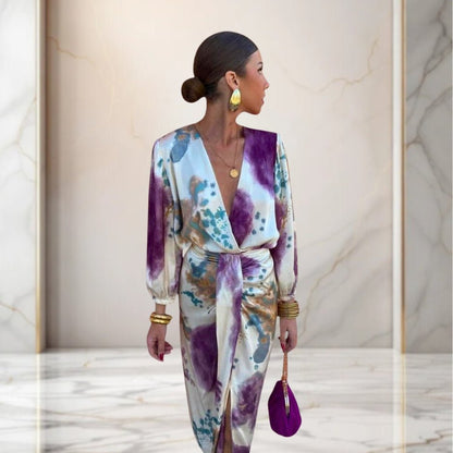 Valeria | Elegancka sukienka z kokardą w talii