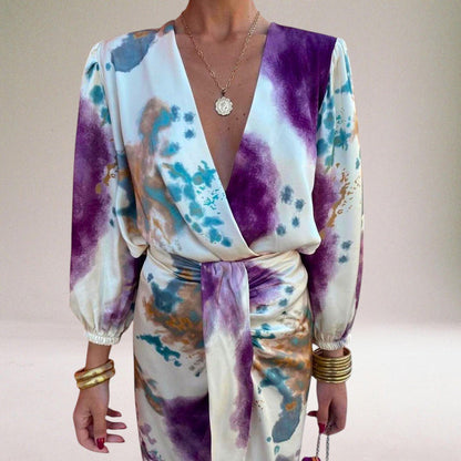 Valeria | Elegancka sukienka z kokardą w talii